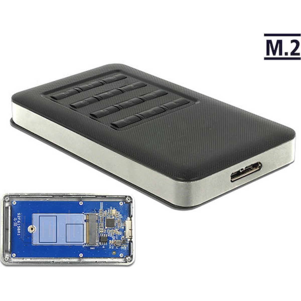 DeLock Θήκη για Σκληρό Δίσκο M.2 SATA III με σύνδεση USB2.0