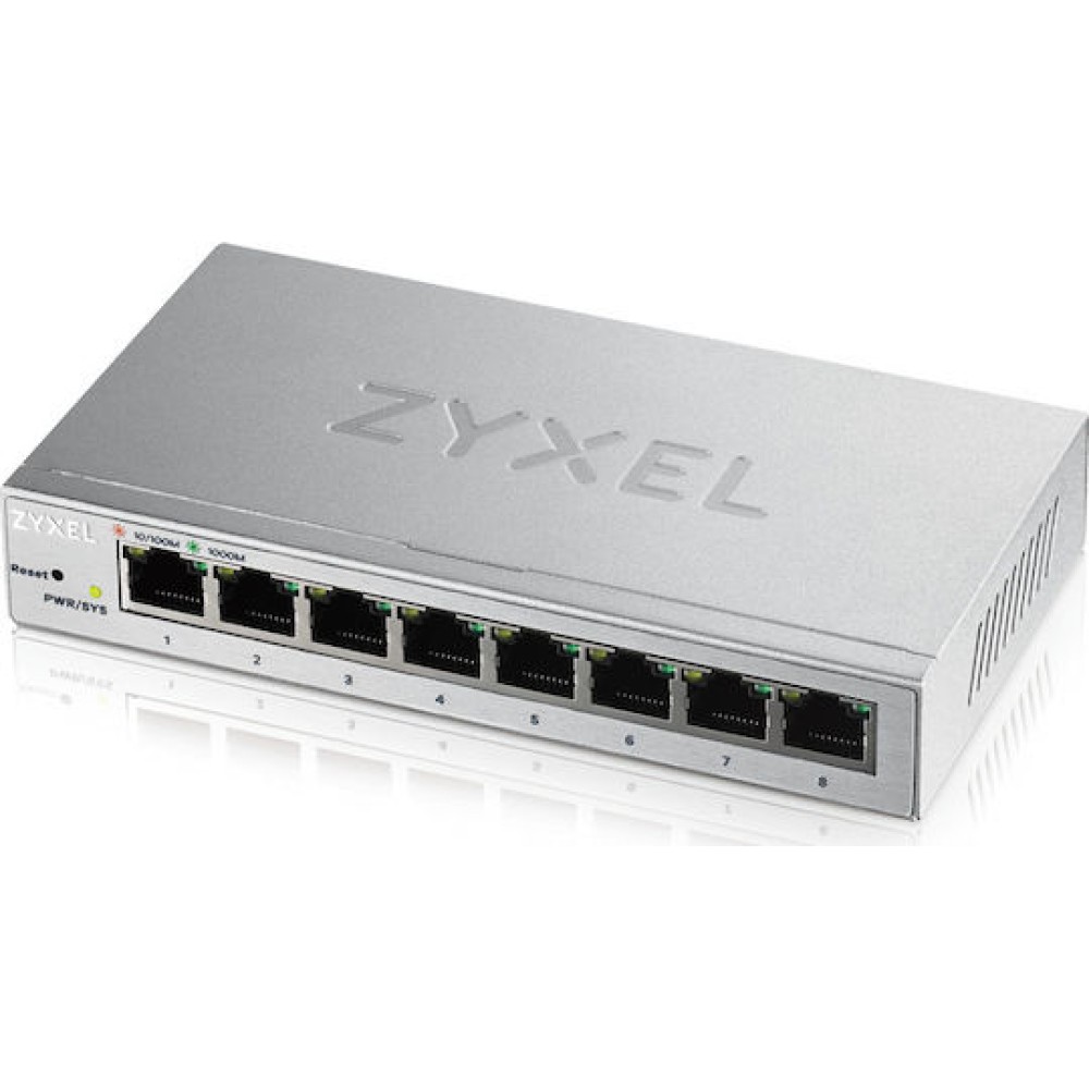 Zyxel GS1200-8 Managed L2 Switch με 8 Θύρες Gigabit (1Gbps) Ethernet