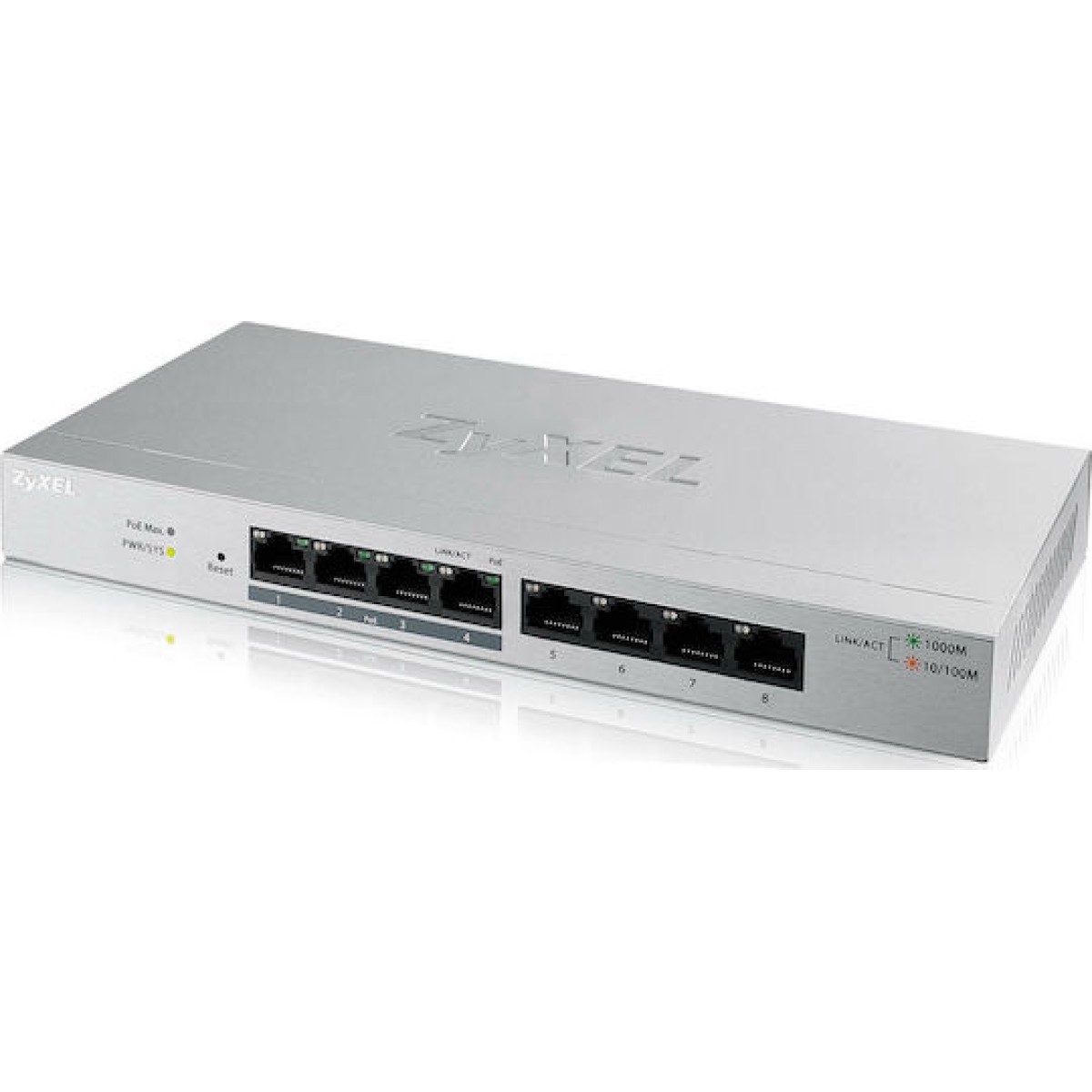 Zyxel GS1200-8 Managed L2 Switch με 8 Θύρες Gigabit (1Gbps) Ethernet