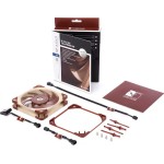 Noctua NF-A12x25 ULN Case Fan 120mm με Σύνδεση 3-Pin Καφέ
