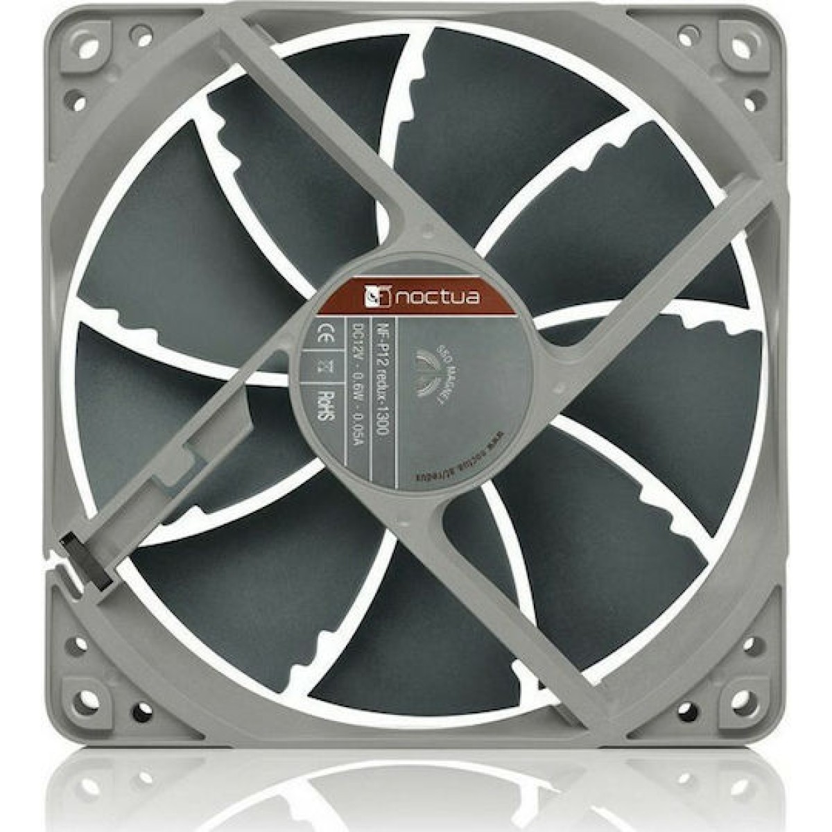 Noctua NF-P12 redux-1300 Case Fan 120mm με Σύνδεση 3-Pin Γκρι