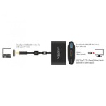DeLock 62991 USB-C Docking Station με HDMI 4K PD Γκρι