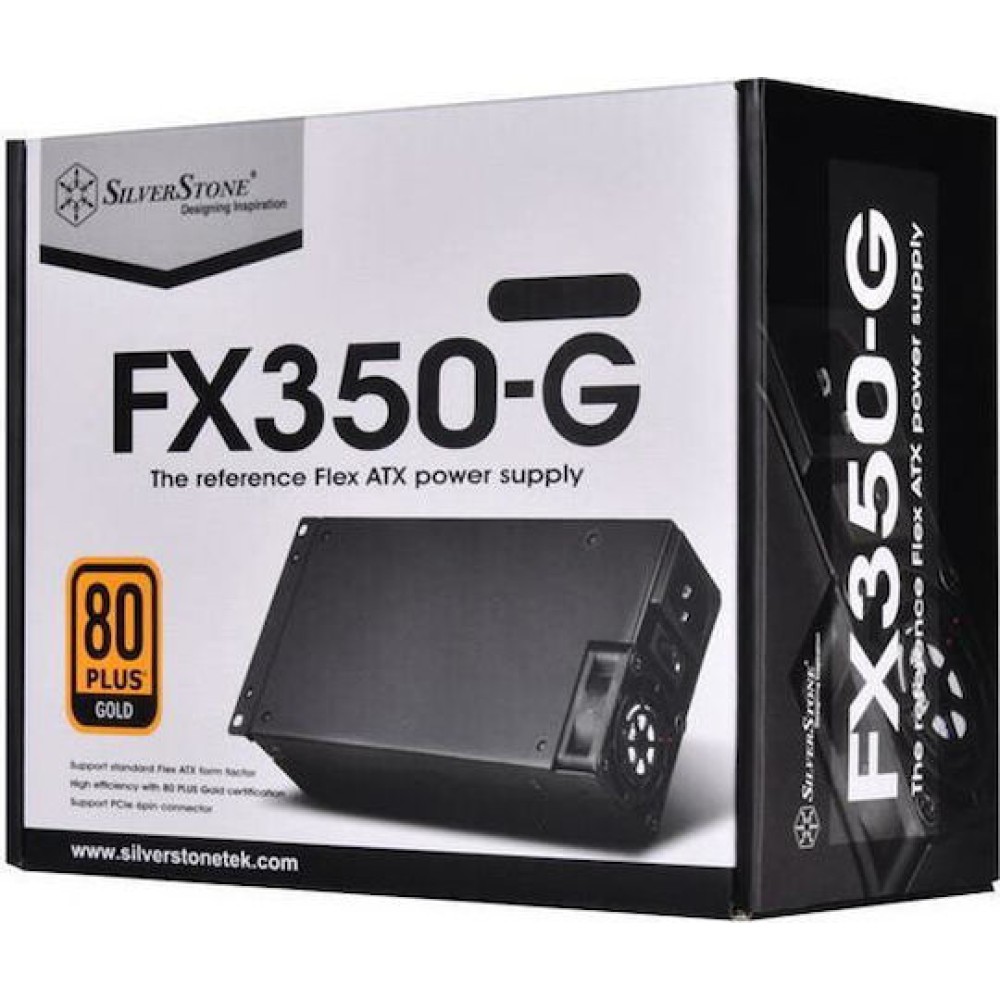 Silverstone FX350-G 350W Μαύρο Τροφοδοτικό Υπολογιστή Full Wired 80 Plus Gold
