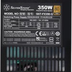 Silverstone FX350-G 350W Μαύρο Τροφοδοτικό Υπολογιστή Full Wired 80 Plus Gold