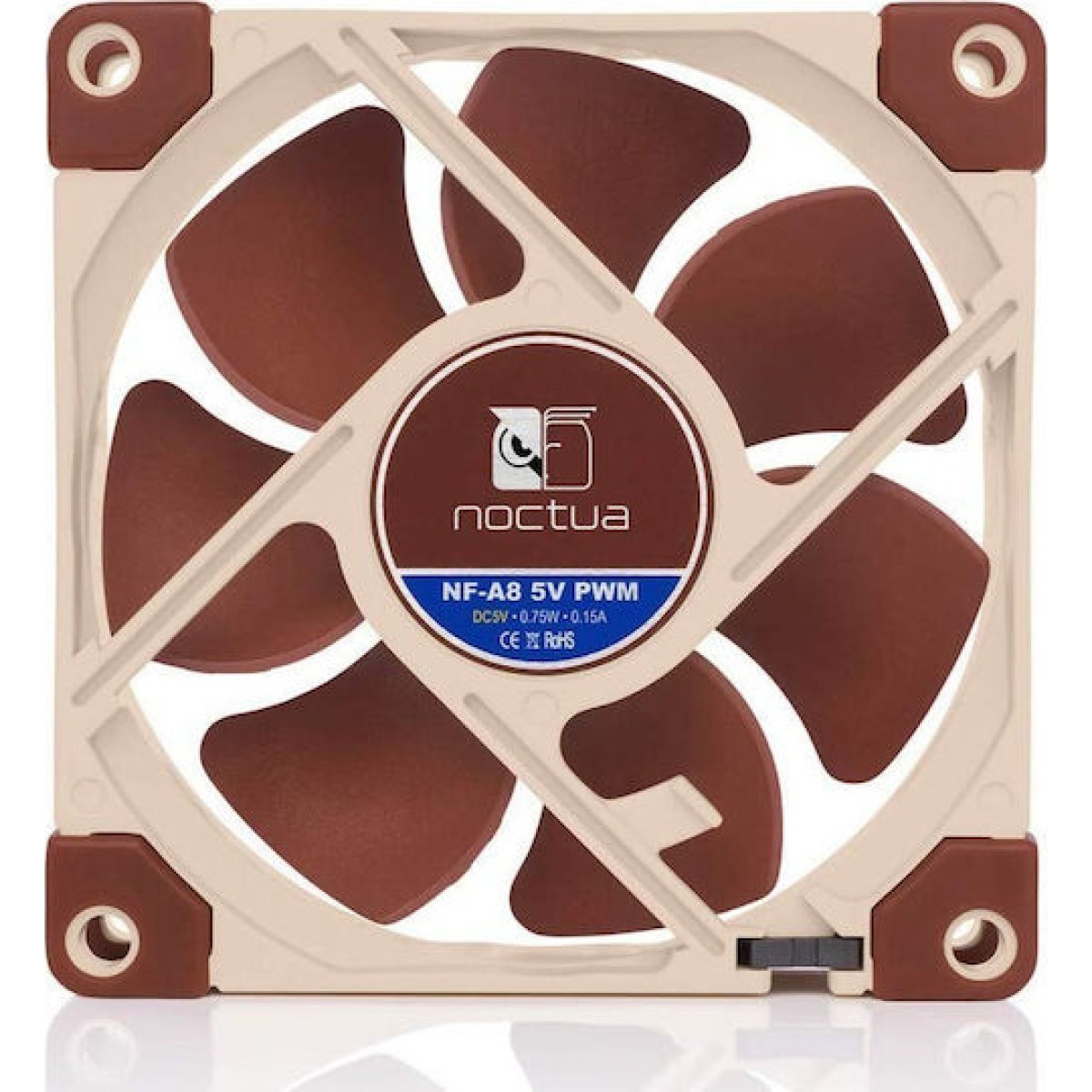 Noctua NF-A8 5V Case Fan 80mm με Σύνδεση 4-Pin PWM Καφέ