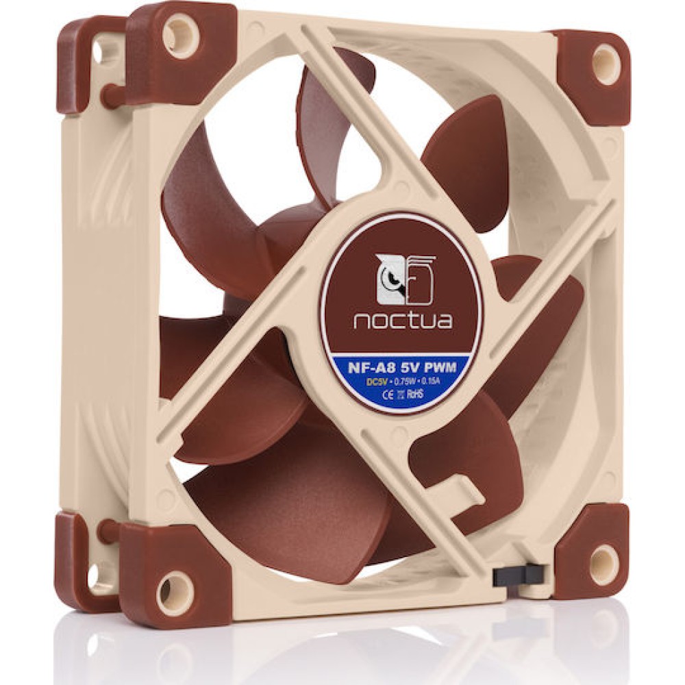 Noctua NF-A8 5V Case Fan 80mm με Σύνδεση 4-Pin PWM Καφέ
