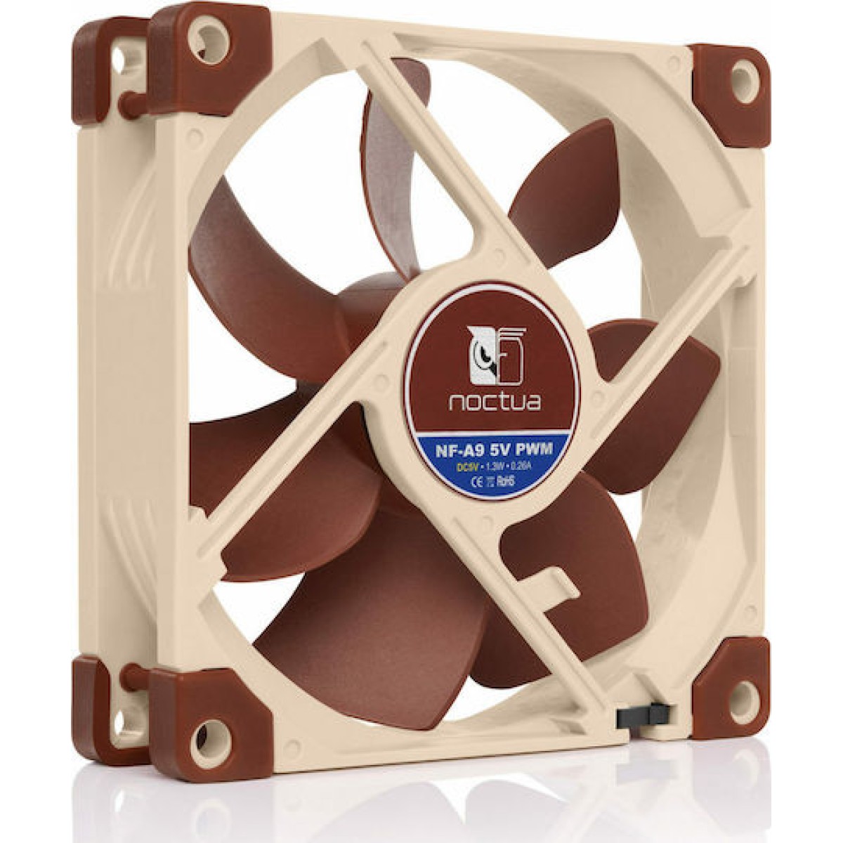 Noctua NF-A9 5V Case Fan 92mm με Σύνδεση 4-Pin PWM Καφέ