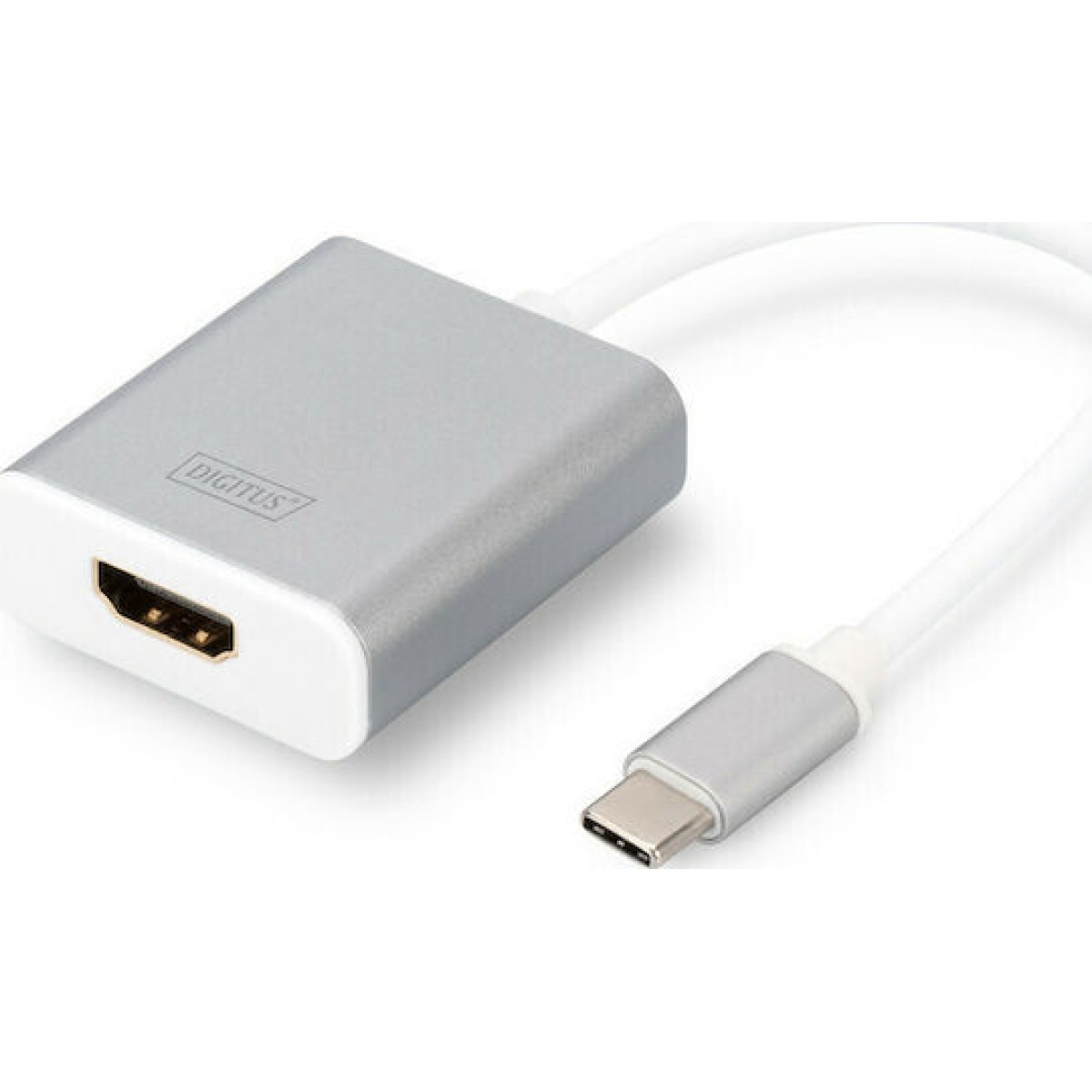 Digitus Μετατροπέας USB-C male σε HDMI female Λευκό (DA-70836)
