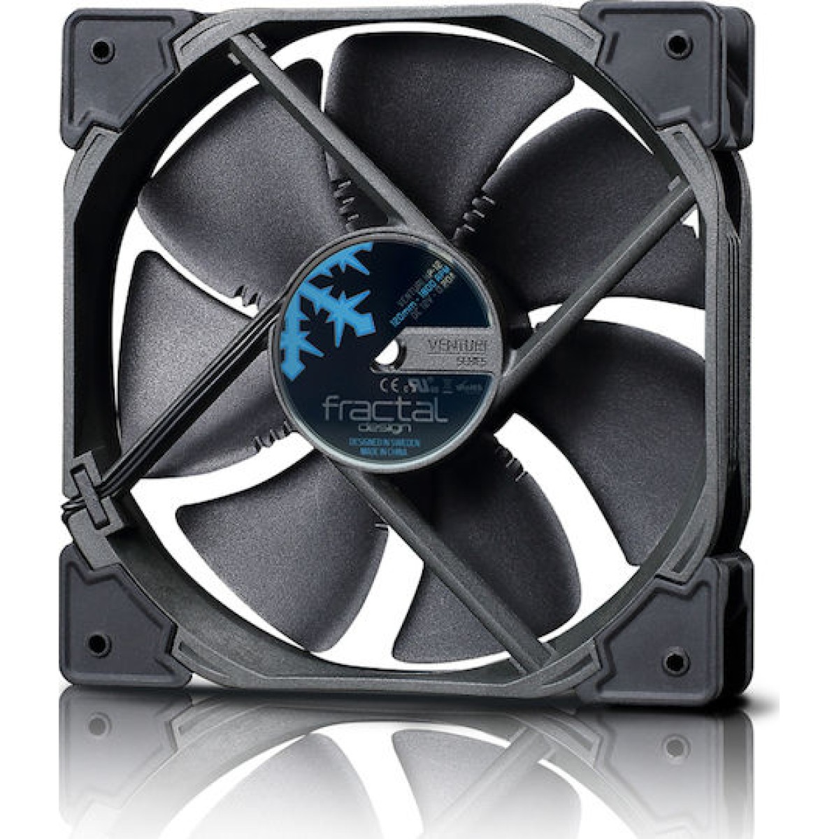 Fractal Design Venturi HF-12 Case Fan 120mm με Σύνδεση 4-Pin PWM Λευκό