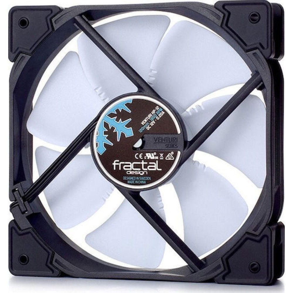 Fractal Design Venturi HF-12 Case Fan 120mm με Σύνδεση 4-Pin PWM Λευκό