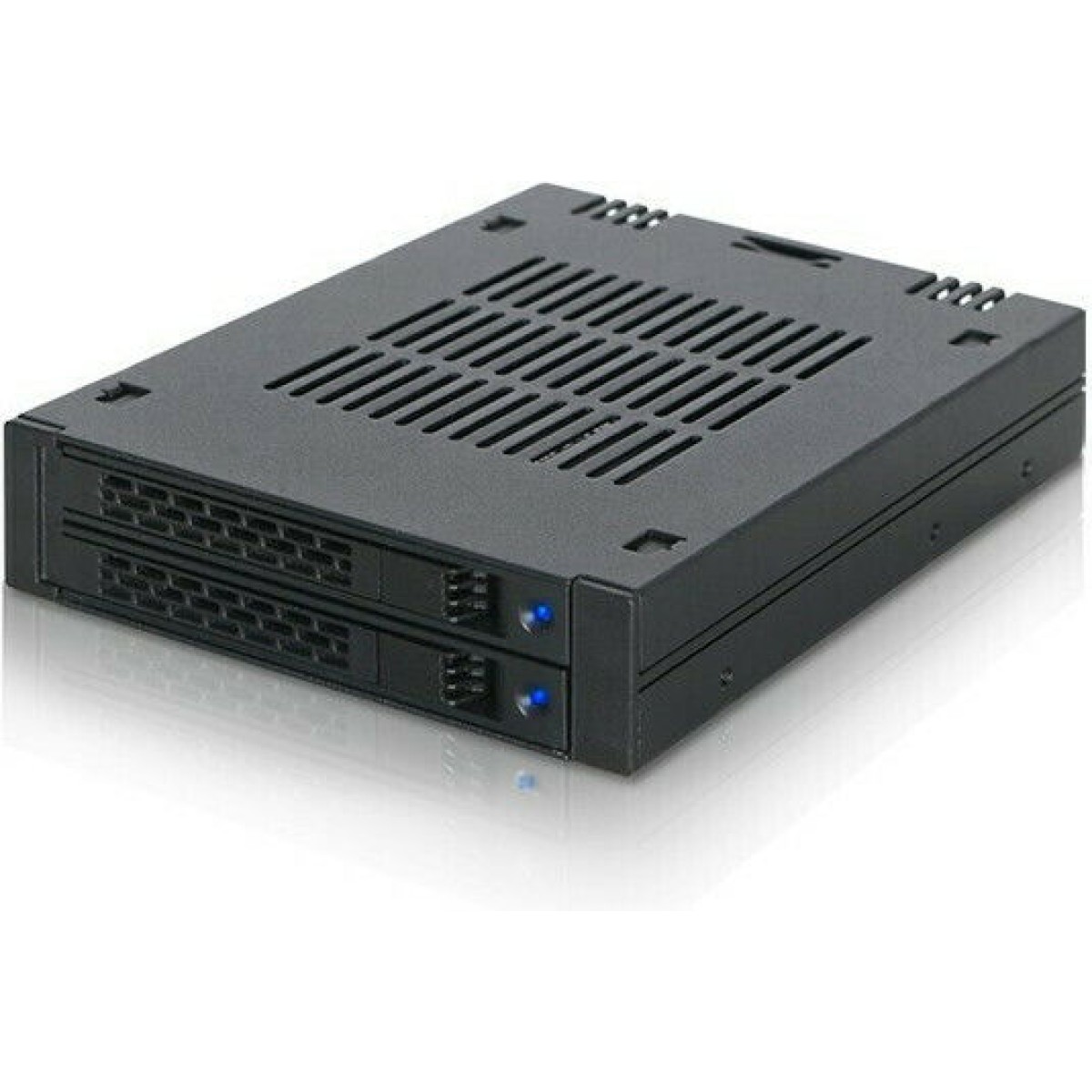 Icy Dock ExpressCage 2x 2.5 Inch SAS/SATA HDD/SSD Mobile Rack for External 3.5 Inch Bay-Comparable to Tray-less Design Μαύρο (MB742SP-B)