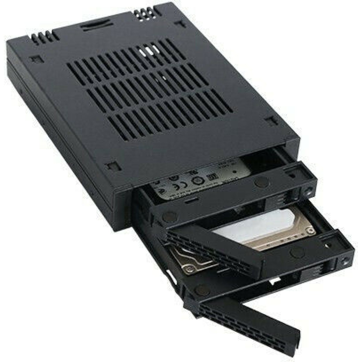 Icy Dock ExpressCage 2x 2.5 Inch SAS/SATA HDD/SSD Mobile Rack for External 3.5 Inch Bay-Comparable to Tray-less Design Μαύρο (MB742SP-B)