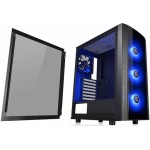 Thermaltake Versa J25 Tempered Glass RGB Edition Gaming Midi Tower Κουτί Υπολογιστή με Πλαϊνό Παράθυρο Μαύρο