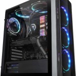Thermaltake Versa J25 Tempered Glass RGB Edition Gaming Midi Tower Κουτί Υπολογιστή με Πλαϊνό Παράθυρο Μαύρο