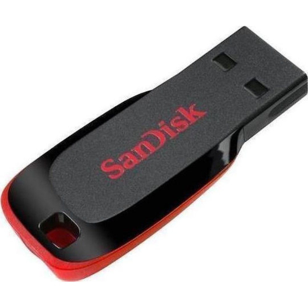Sandisk Cruzer Blade 16GB USB 2.0 Stick Μαύρο
