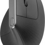 Logitech MX Vertical Ασύρματο & Ενσύρματο Εργονομικό Bluetooth Ποντίκι Μαύρο