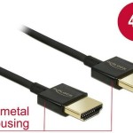 DeLock Cable HDMI male - USB-C male 1m Μαύρο