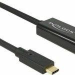 DeLock Cable HDMI male - USB-C male 2m Μαύρο
