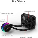 Asus ROG Ryuo 120 Υδρόψυξη Επεξεργαστή Μονού Ανεμιστήρα 120mm για Socket AM4/1200/115x με RGB Φωτισμό