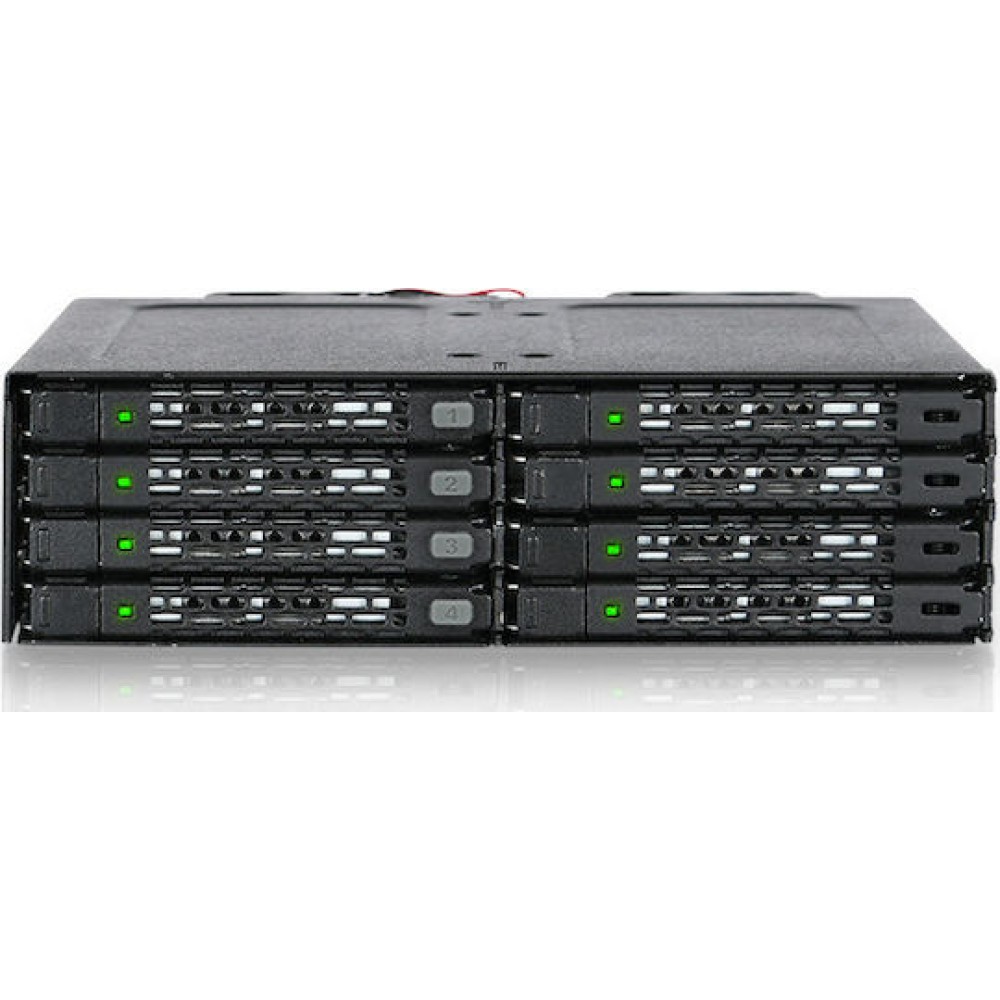 Icy Dock ToughArmor Πλαίσιο Για Σκληρούς Δίσκους Backplane IcyDock 8x6,3cm SATAI-III/SAS in 1x5,25