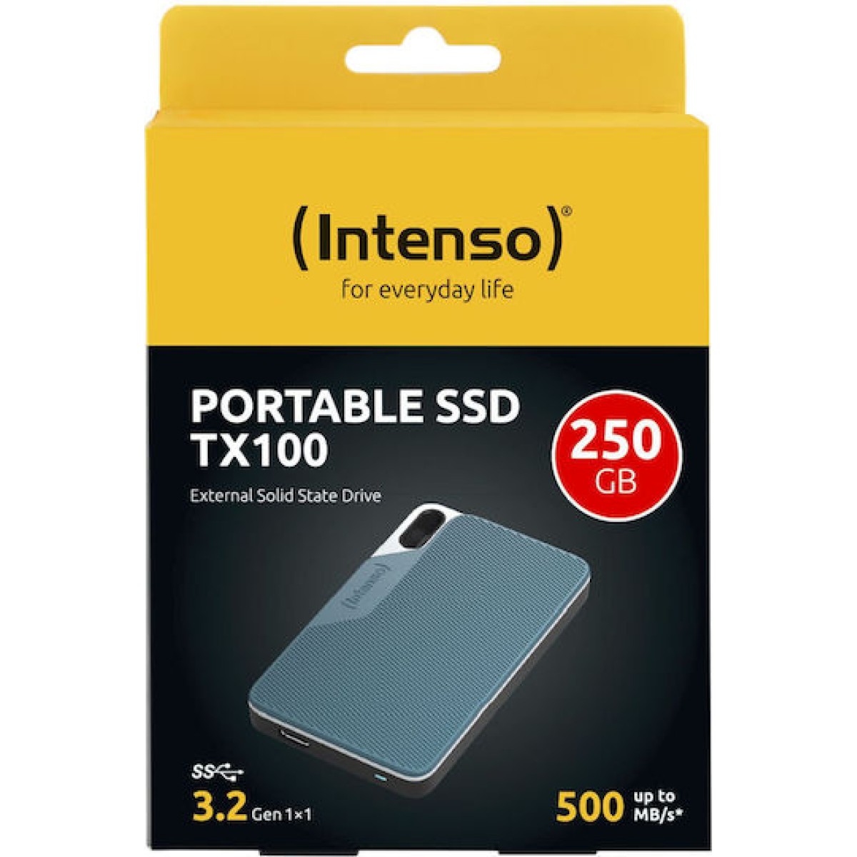 Intenso TX100 USB 3.2 Εξωτερικός SSD 250GB 2.5
