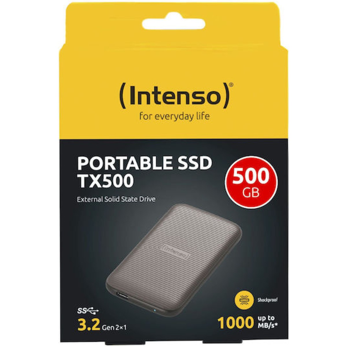 Intenso TX500 USB 3.2 Εξωτερικός SSD 500GB 2.5