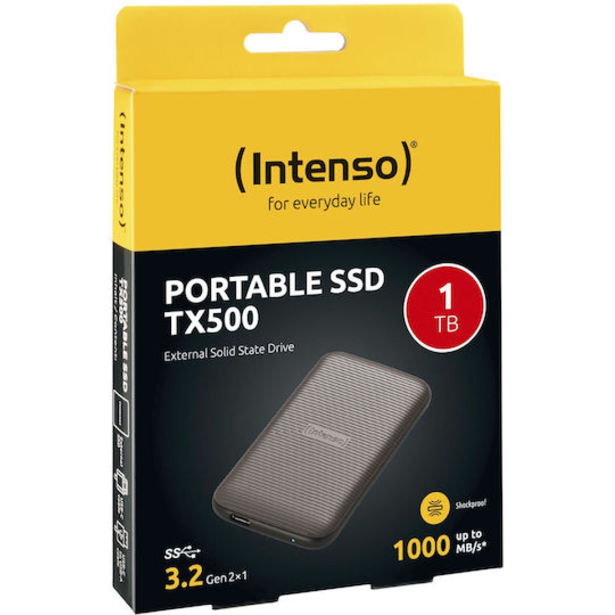 Intenso TX500 USB 3.2 Εξωτερικός SSD 1TB 2.5