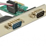 DeLock Κάρτα PCIe σε 2 θύρες RS232 DB9 Serial