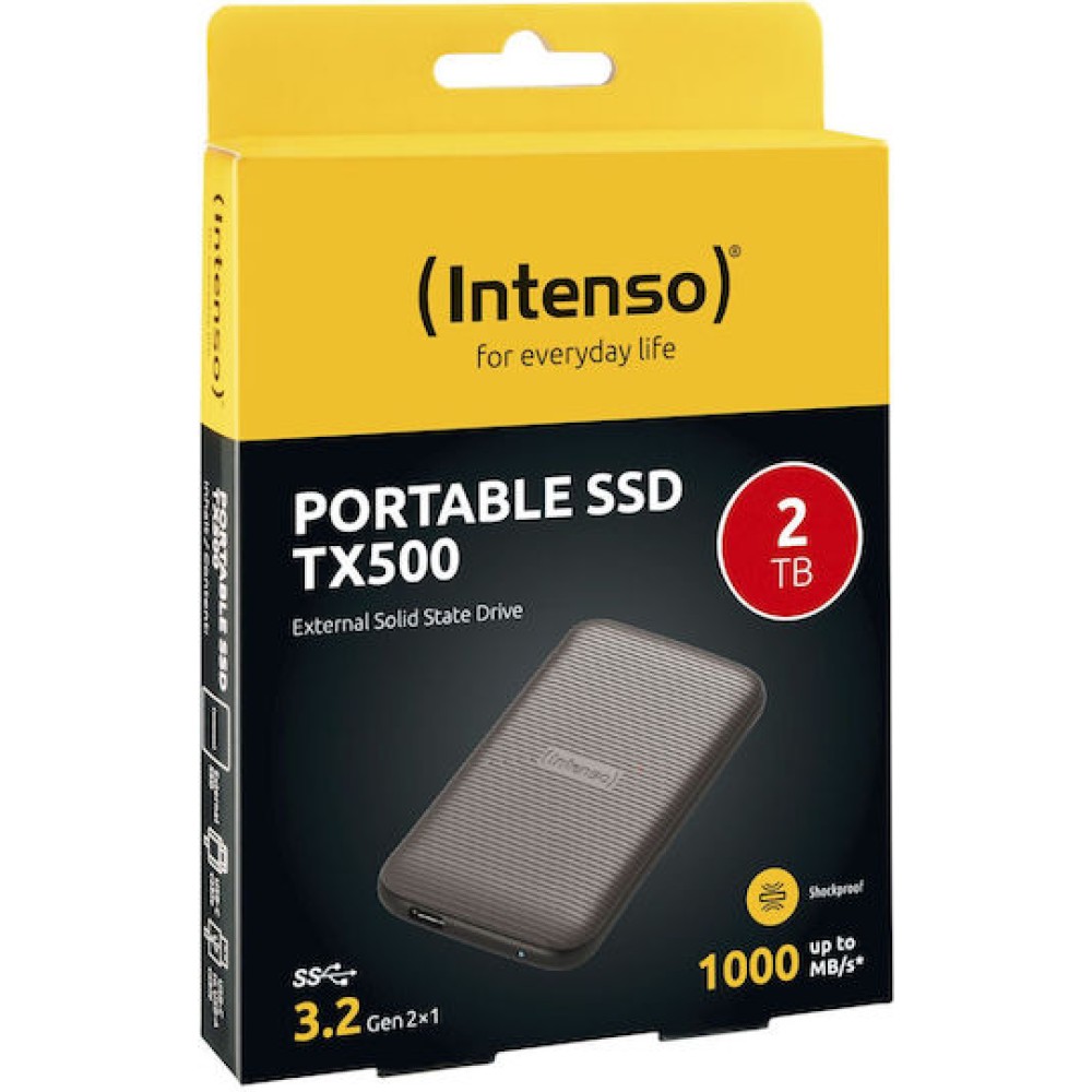 Intenso TX500 USB 3.2 Εξωτερικός SSD 2TB 2.5
