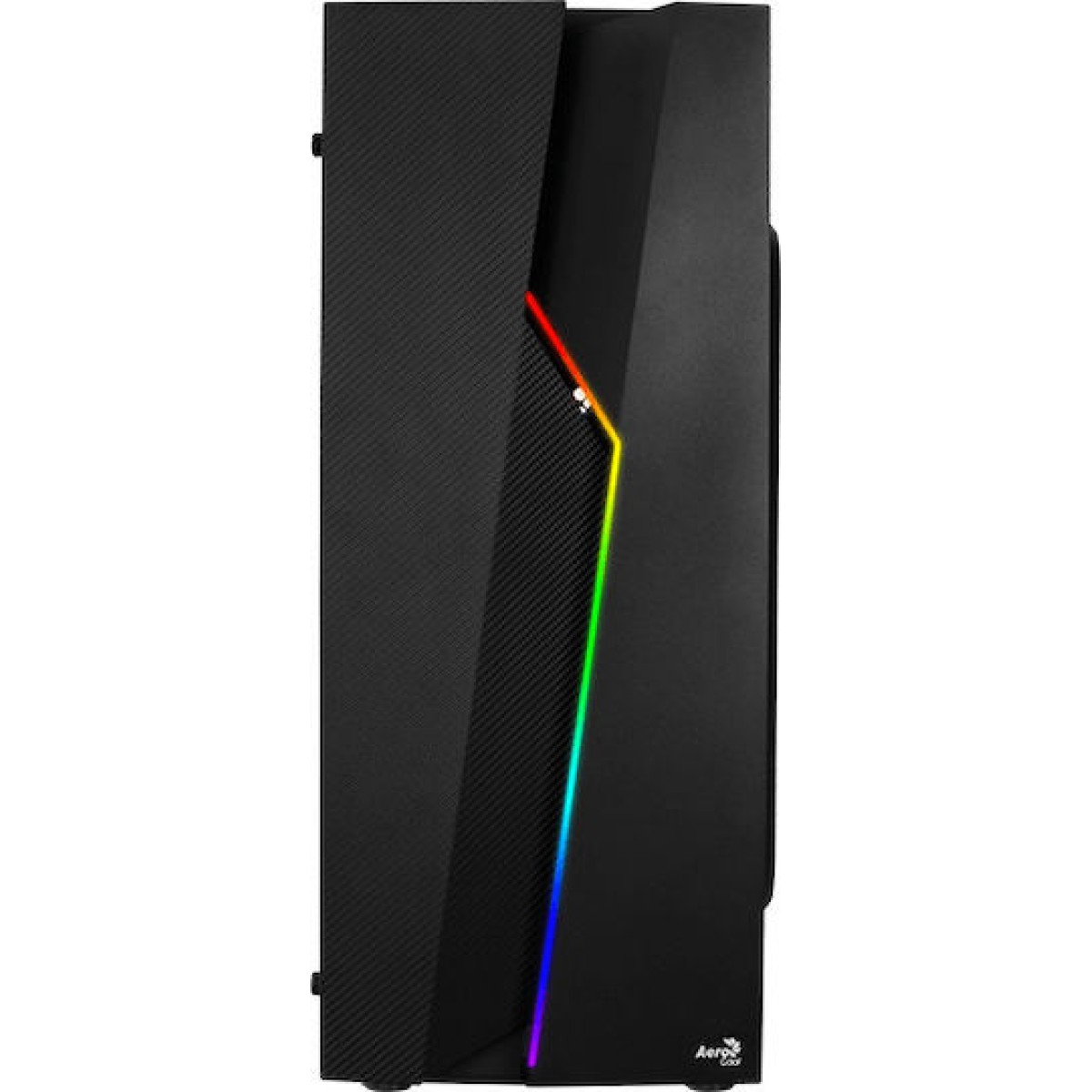 Aerocool Bolt Gaming Midi Tower Κουτί Υπολογιστή με Πλαϊνό Παράθυρο και RGB Φωτισμό Μαύρο