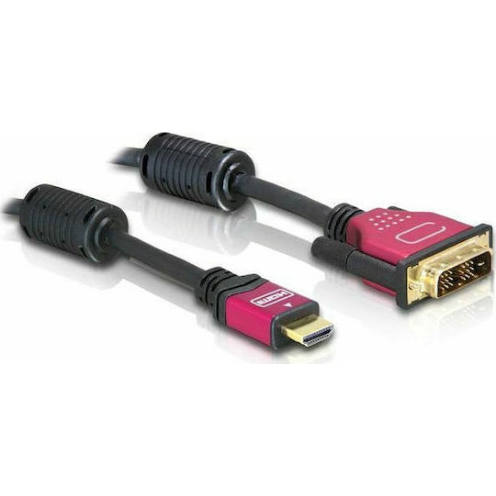 DeLock Cable DVI-D male - HDMI male 2m (84342)