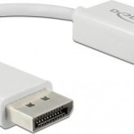 DeLock Μετατροπέας DisplayPort male σε HDMI female Λευκό 1τμχ 63936