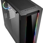 Sharkoon Elite Shark CA200G Gaming Midi Tower Κουτί Υπολογιστή με Πλαϊνό Παράθυρο και RGB Φωτισμό Μαύρο