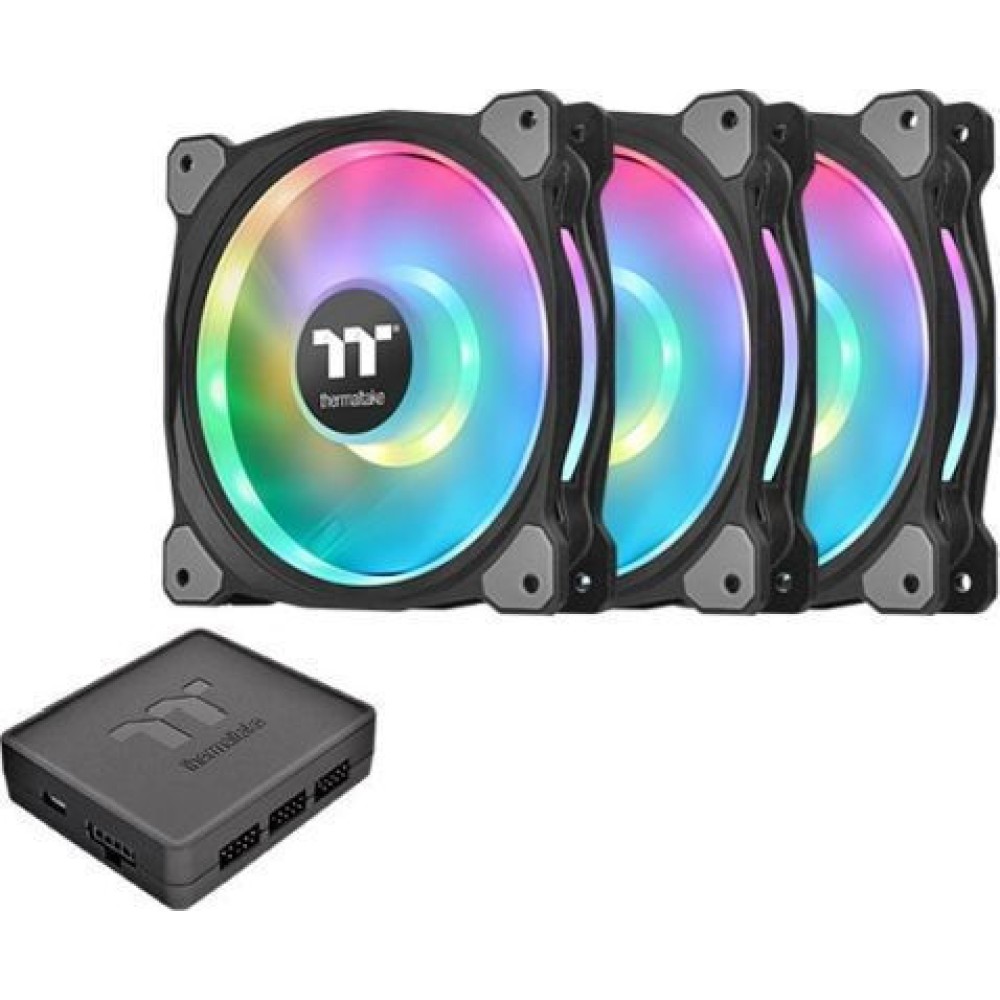 Thermaltake Riing Duo 12 RGB Radiator Fan TT Premium Case Fan 120mm με Σύνδεση 4-Pin PWM 3τμχ
