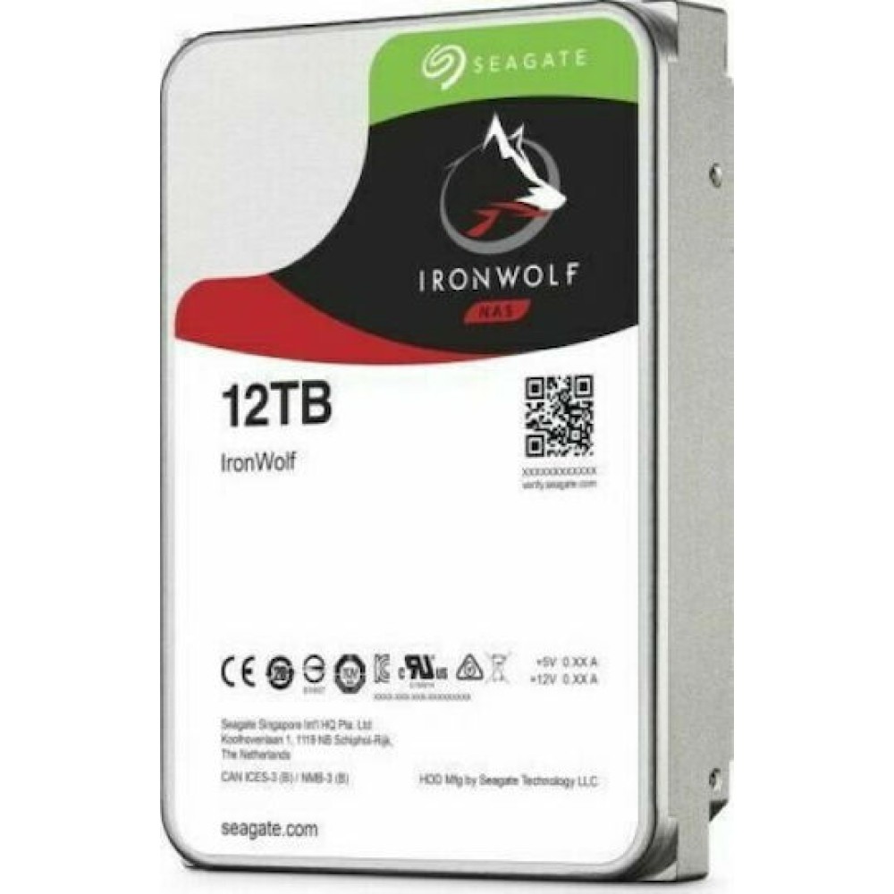 Seagate IronWolf Nas 12TB HDD Σκληρός Δίσκος 3.5