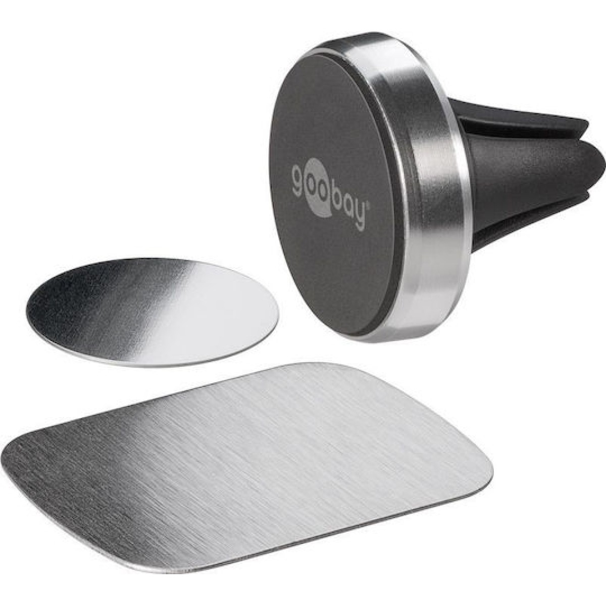Goobay Βάση Κινητού Αυτοκινήτου Magnetic Bracket Set Slim με Μαγνήτη