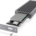 Icy Box Θήκη για Σκληρό Δίσκο M.2 PCI Express NVME με σύνδεση USB 3.1 Type-C σε Γκρι χρώμα