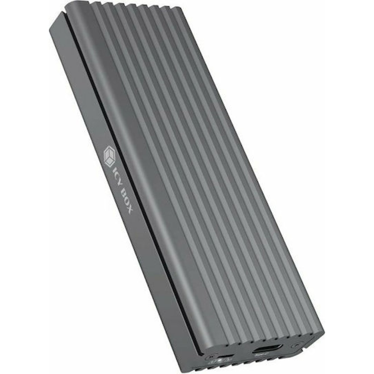 Icy Box Θήκη για Σκληρό Δίσκο M.2 PCI Express NVME με σύνδεση USB 3.1 Type-C σε Γκρι χρώμα