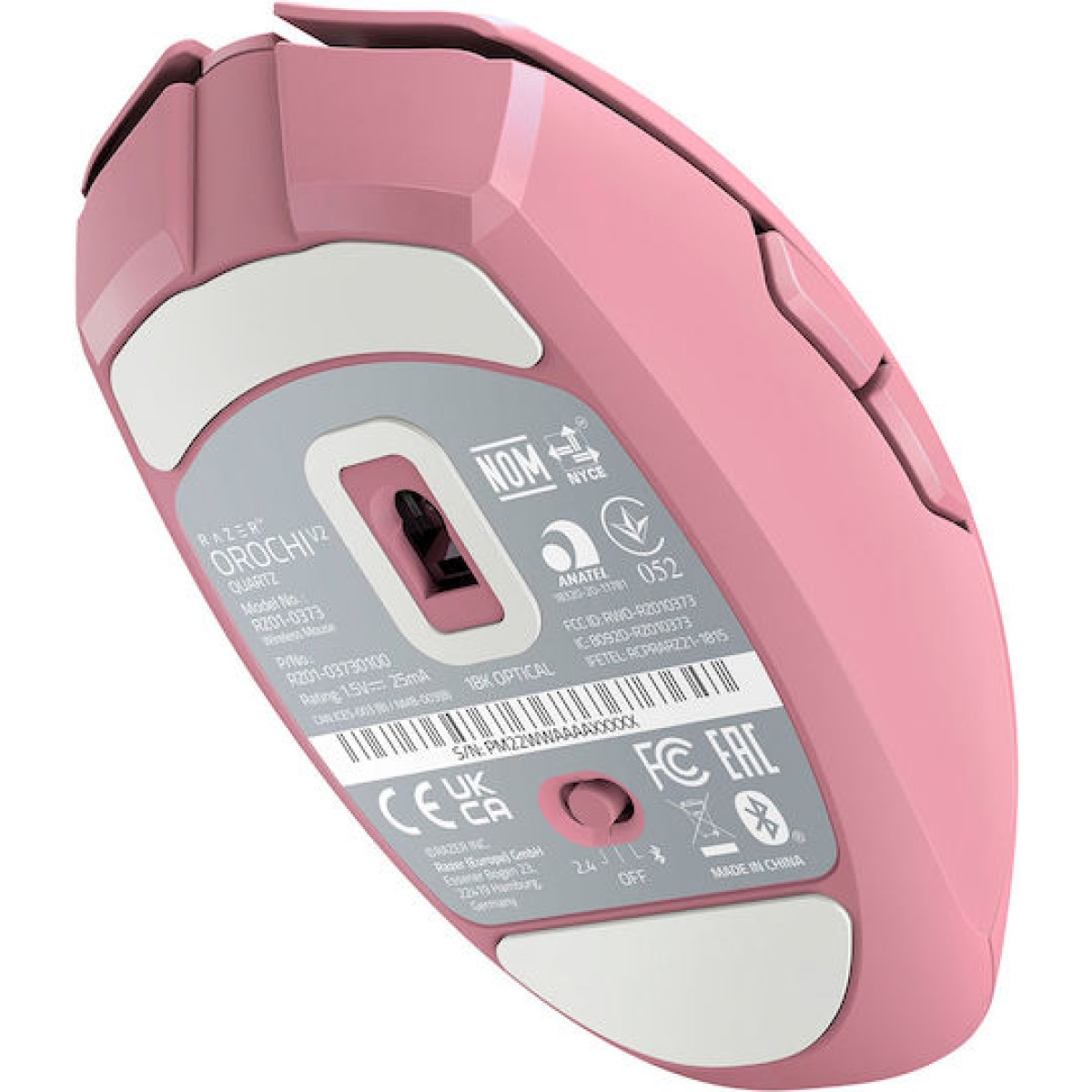 Razer Orochi V2 Ασύρματο Gaming Ποντίκι 18000 DPI Quartz