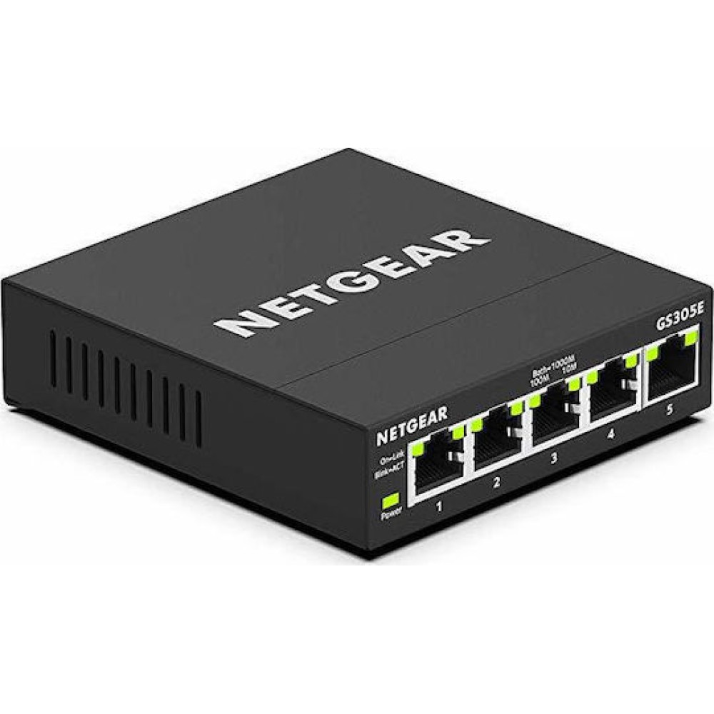 NetGear GS305E Managed L2 Switch με 5 Θύρες Gigabit (1Gbps) Ethernet