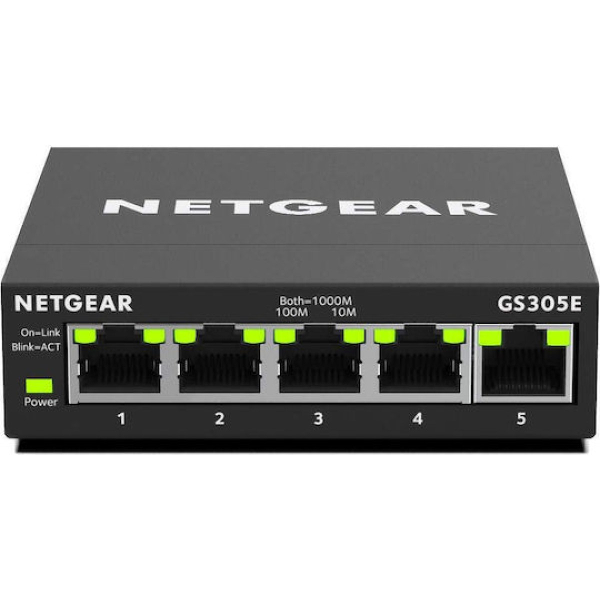NetGear GS305E Managed L2 Switch με 5 Θύρες Gigabit (1Gbps) Ethernet