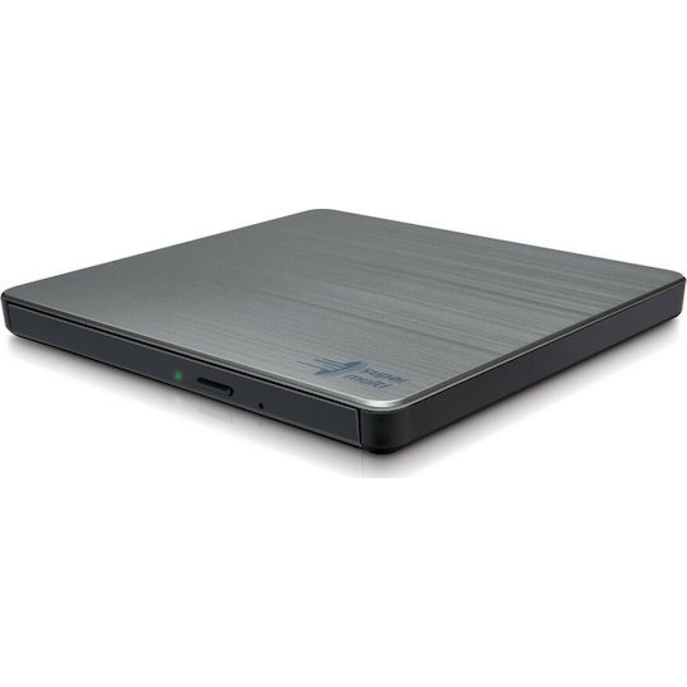 Hitachi-LG Data Storage Εξωτερικός Οδηγός Εγγραφής/Ανάγνωσης DVD/CD για Laptop / Desktop Ασημί