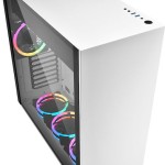 Sharkoon Pure Steel RGB Gaming Midi Tower Κουτί Υπολογιστή με Πλαϊνό Παράθυρο Λευκό