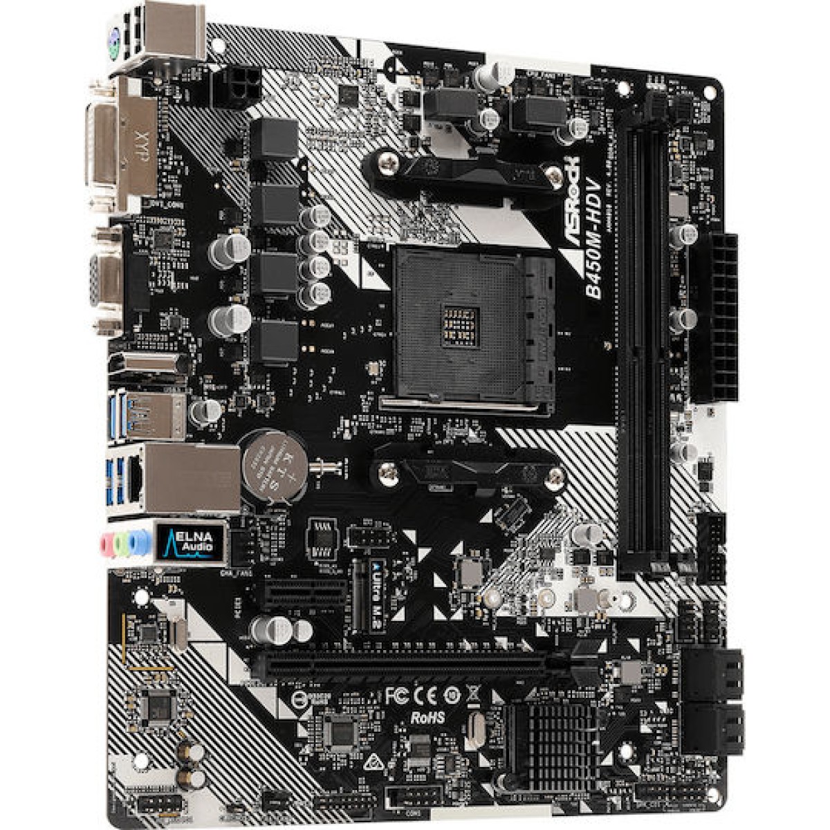 ASRock B450M HDV rev. 4.0 Motherboard Micro ATX με AMD AM4 Socket 90-MXB9N0-A0UAYZ