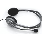 Logitech H110 On Ear Multimedia Ακουστικά με μικροφωνο και σύνδεση 3.5mm Jack σε Γκρι χρώμα