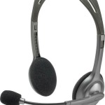 Logitech H110 On Ear Multimedia Ακουστικά με μικροφωνο και σύνδεση 3.5mm Jack σε Γκρι χρώμα