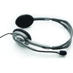 Logitech H110 On Ear Multimedia Ακουστικά με μικροφωνο και σύνδεση 3.5mm Jack σε Γκρι χρώμα