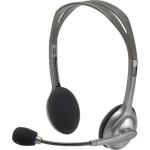 Logitech H110 On Ear Multimedia Ακουστικά με μικροφωνο και σύνδεση 3.5mm Jack σε Γκρι χρώμα