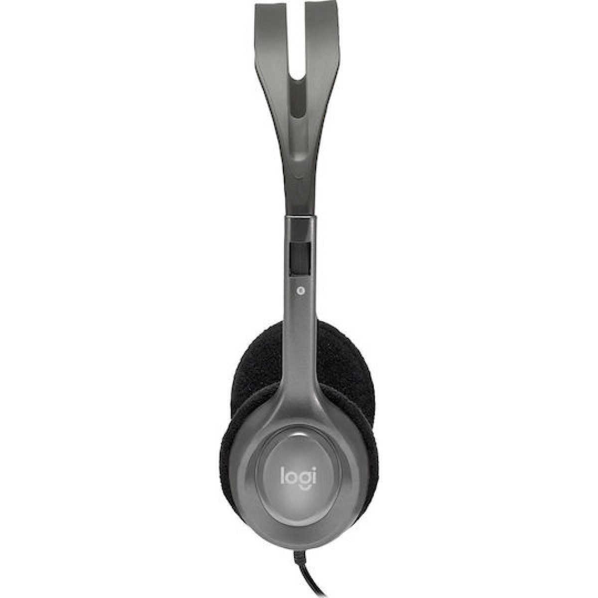 Logitech H110 On Ear Multimedia Ακουστικά με μικροφωνο και σύνδεση 3.5mm Jack σε Γκρι χρώμα