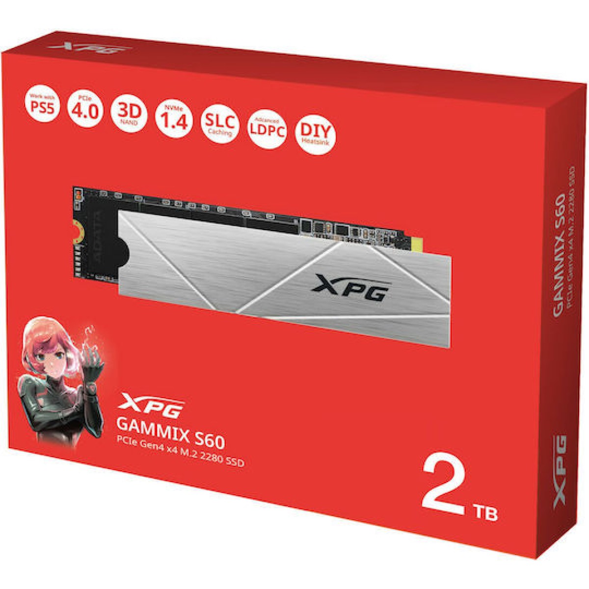 Adata XPG GAMMIX S60 SSD 2TB M.2 PCI Express 4.0
